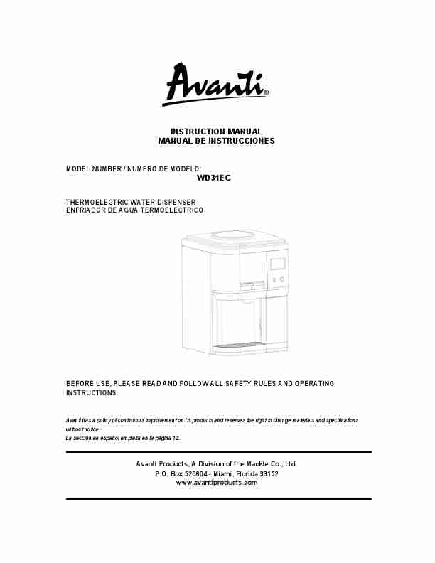 Avanti Water Dispenser WD31EC-page_pdf